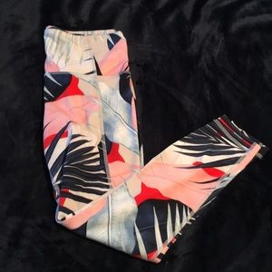 Athleta tropical leggings size S